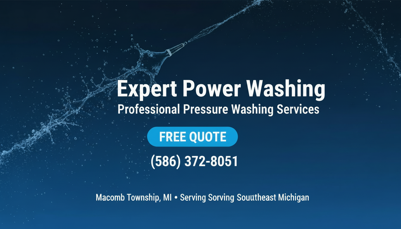 Expert Power Washing team providing professional pressure washing services in Macomb Township, Michigan